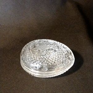 Vintage Avon Fostoria Lead Crystal Mother's Day Egg